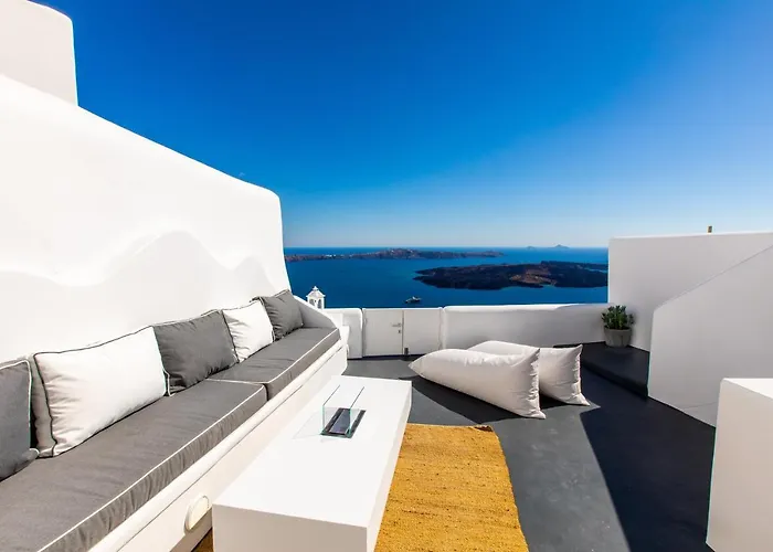 Villa Santorini Delux à Imerovigli acceptant les animaux