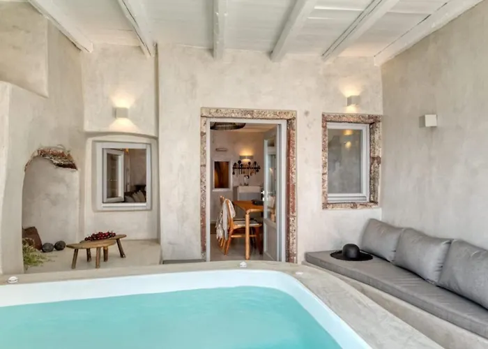 Marble Sun Villa With Jacuzzi By Caldera Houses Oia 