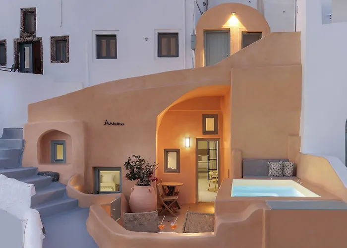 Annouso Villa With Hot Tub By Caldera Houses Oia  admite animales