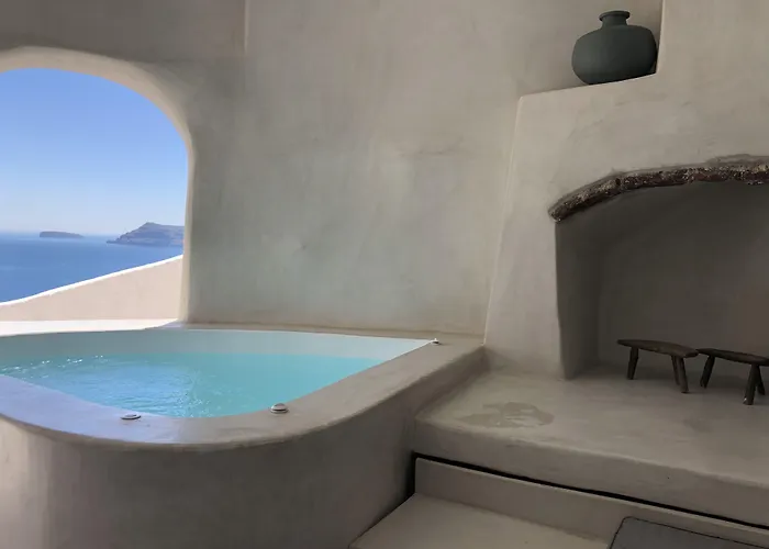 Haustierfreundliches Marble Sun Villa By Caldera Houses Ia
