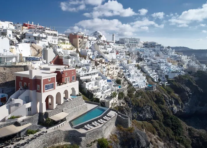 Hoteles de Lujo en Fira (Santorini) cerca de Volcán de Santorini